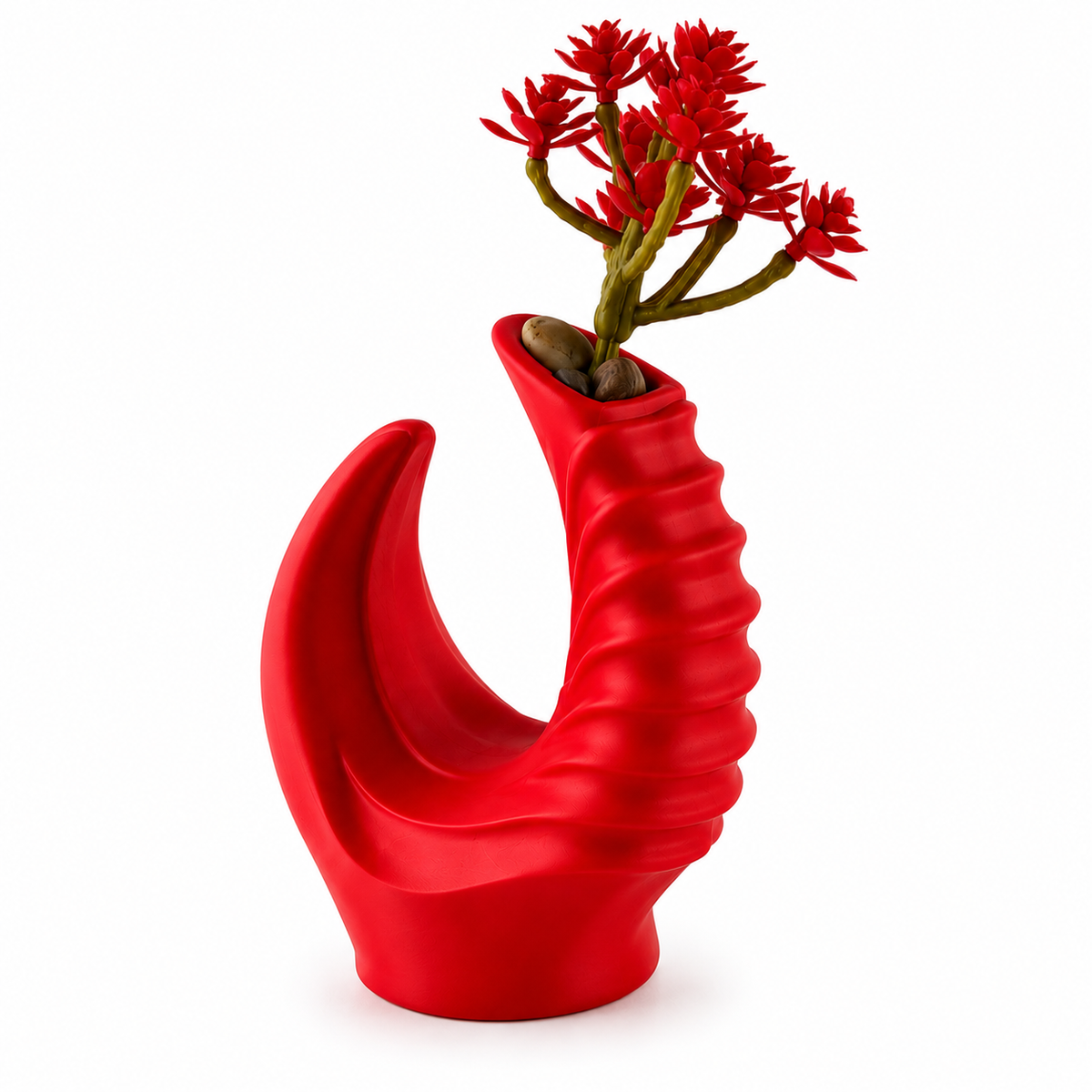 Modern Spiral Bud Vase | 3D Printed Decorative Vase | Minimalist Flower Vase | Small Desktop Vase | Contemporary Home Decor