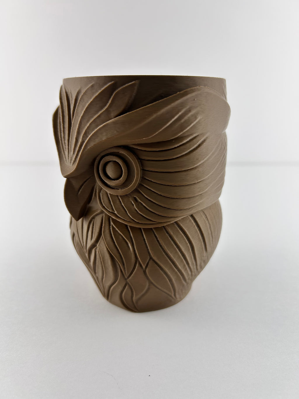 Owl Planter – Decorative Owl Succulent Pot – Modern Woodland Plant Holder – Desk & Shelf Decor – Unique Gift Idea