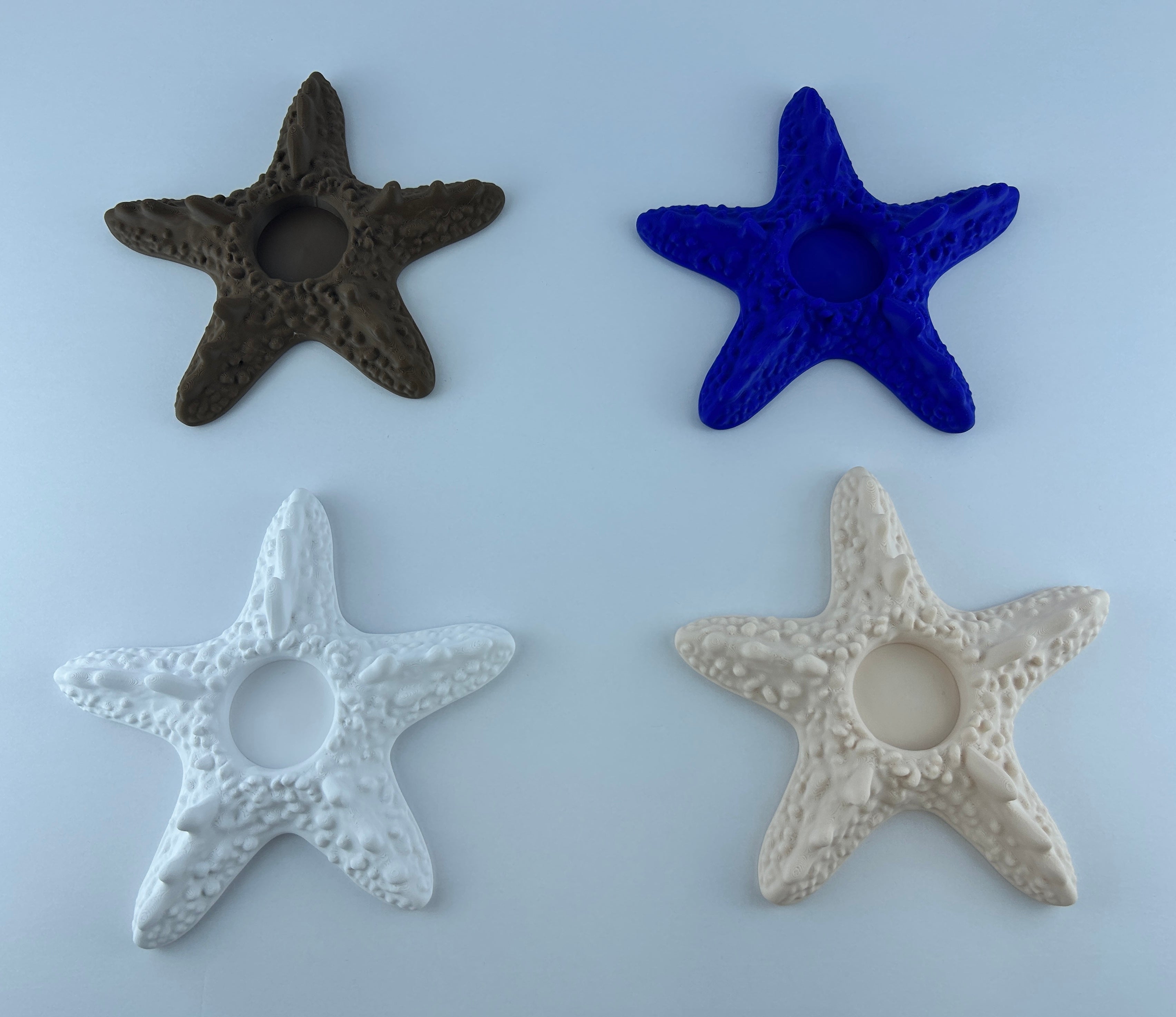 Starfish Tea Light Holder – Coastal Candle Decor – Nautical Home Accent – Beach House Decorative Candle Holder – Ocean Lover Gift