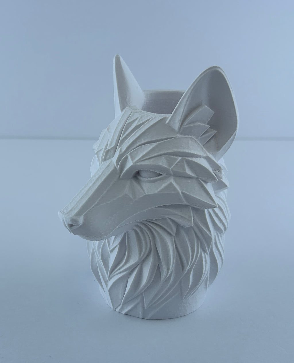Wolf Planter – Geometric Wolf Head Succulent Pot – Woodland Home Decor – Decorative Desk Plant Holder – Gift for Nature Lovers