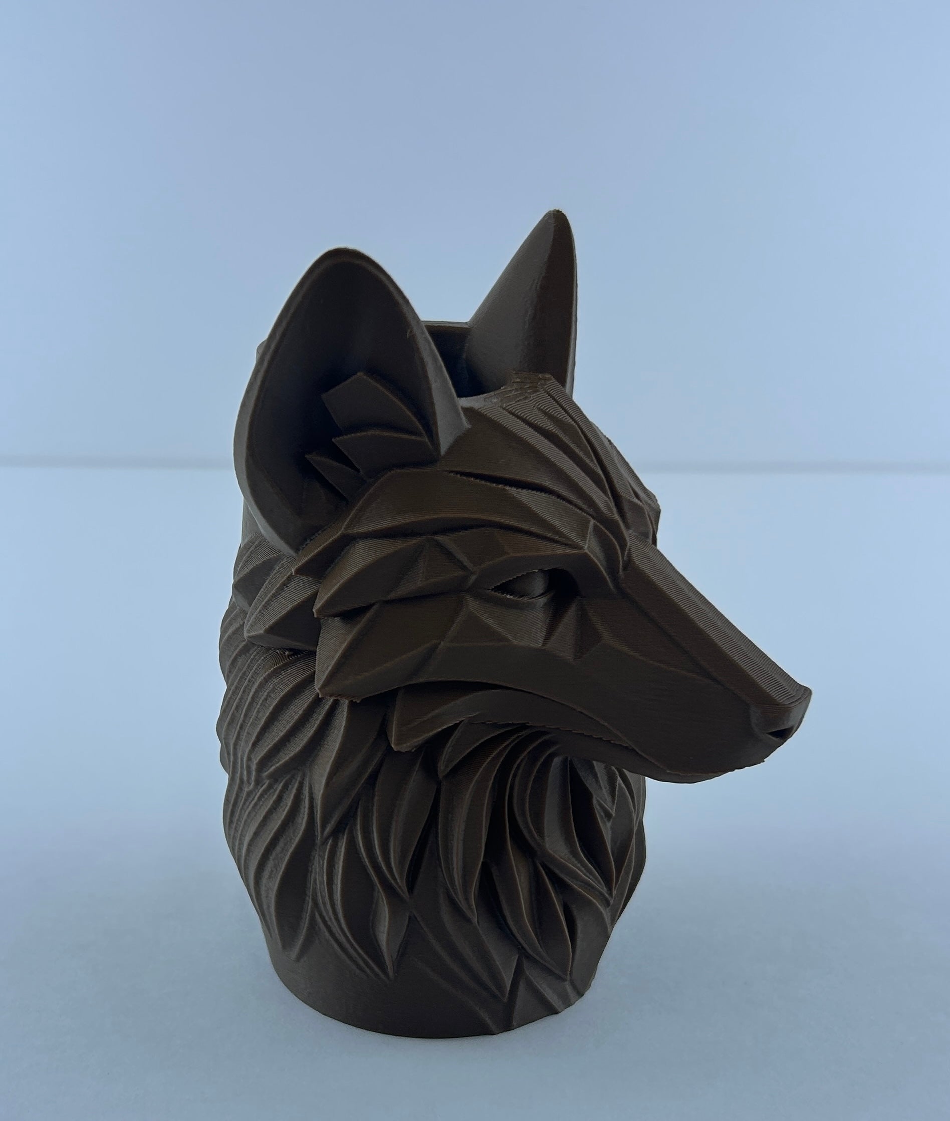 Wolf Planter – Geometric Wolf Head Succulent Pot – Woodland Home Decor – Decorative Desk Plant Holder – Gift for Nature Lovers