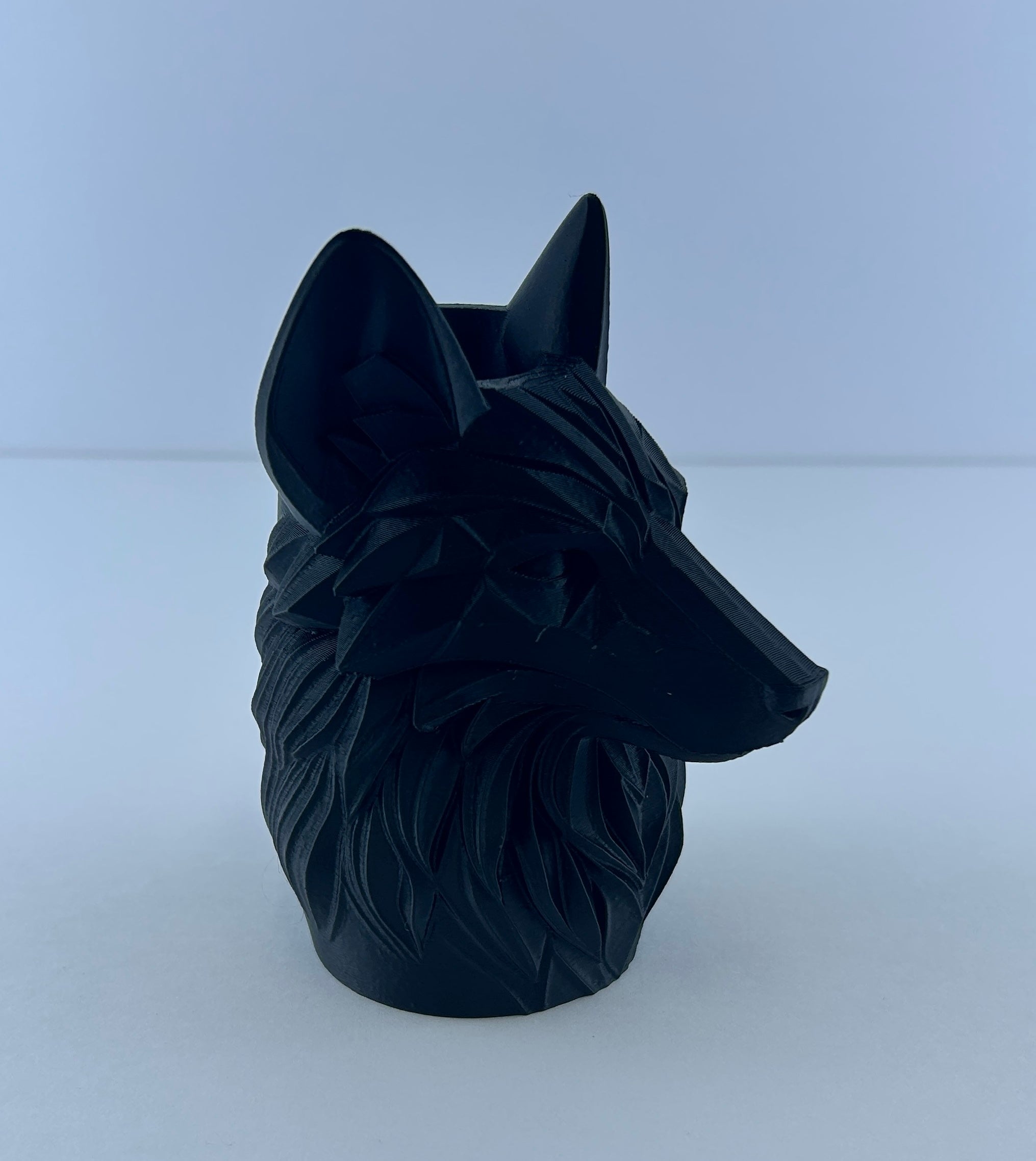 Wolf Planter – Geometric Wolf Head Succulent Pot – Woodland Home Decor – Decorative Desk Plant Holder – Gift for Nature Lovers