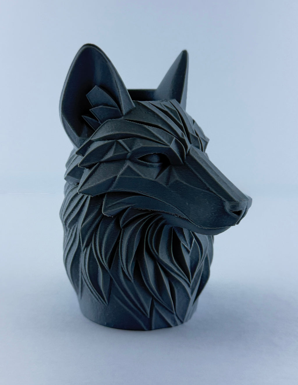 Wolf Planter – Geometric Wolf Head Succulent Pot – Woodland Home Decor – Decorative Desk Plant Holder – Gift for Nature Lovers