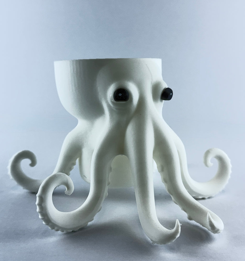 Kraken Planter – Cute Octopus Succulent Pot – Nautical Desk Decor – Coastal Indoor Plant Holder – Ocean Lover Gift