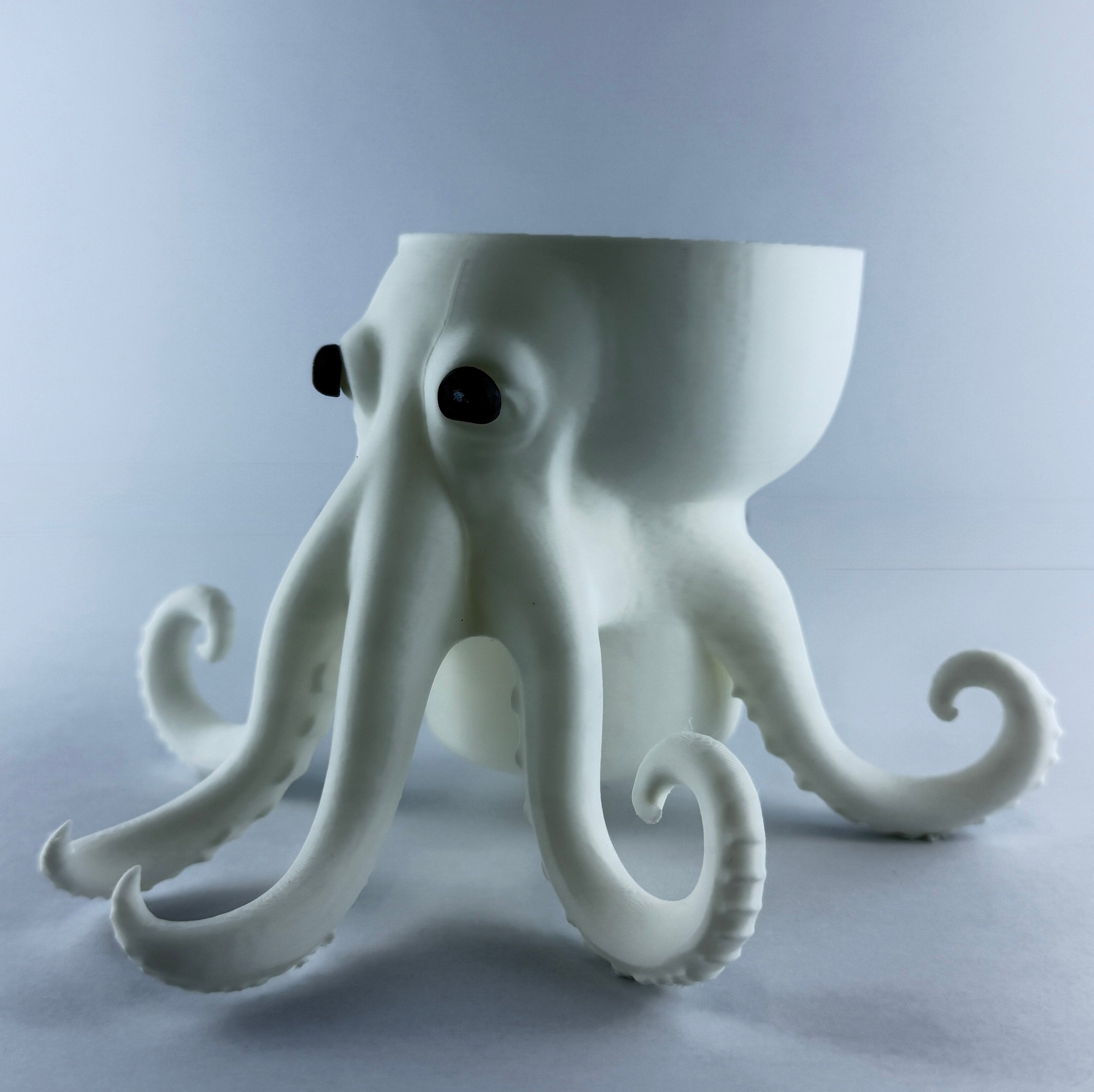 Kraken Planter – Cute Octopus Succulent Pot – Nautical Desk Decor – Coastal Indoor Plant Holder – Ocean Lover Gift