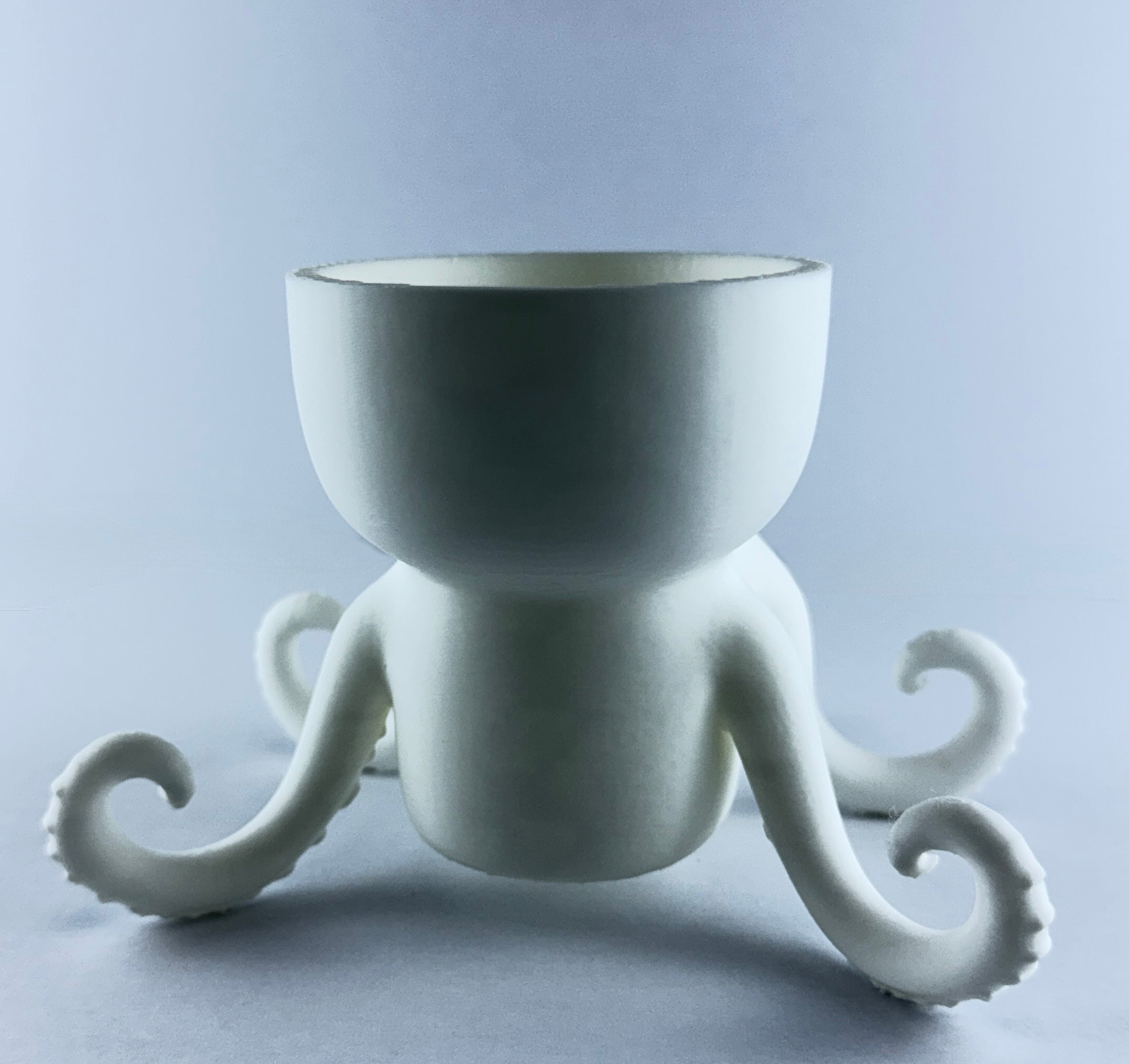 Kraken Planter – Cute Octopus Succulent Pot – Nautical Desk Decor – Coastal Indoor Plant Holder – Ocean Lover Gift
