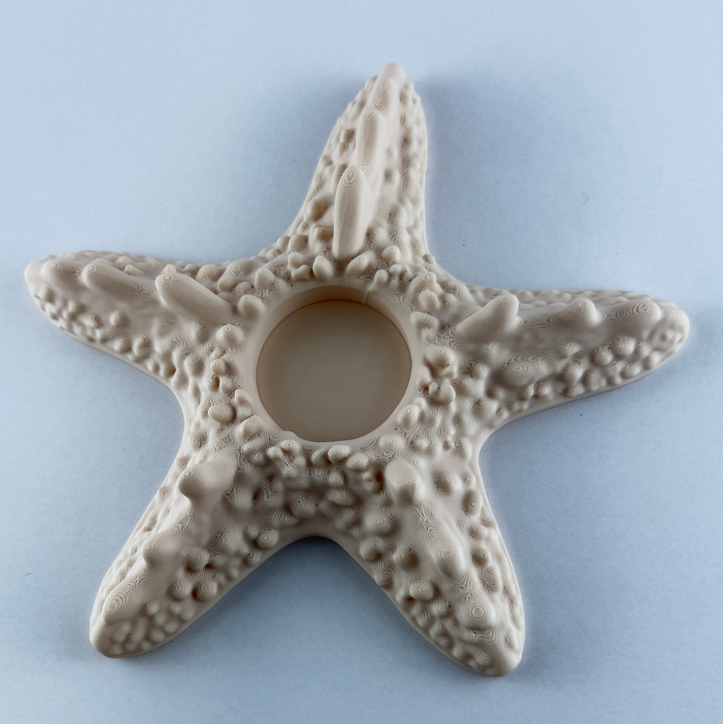 Starfish Tea Light Holder – Coastal Candle Decor – Nautical Home Accent – Beach House Decorative Candle Holder – Ocean Lover Gift