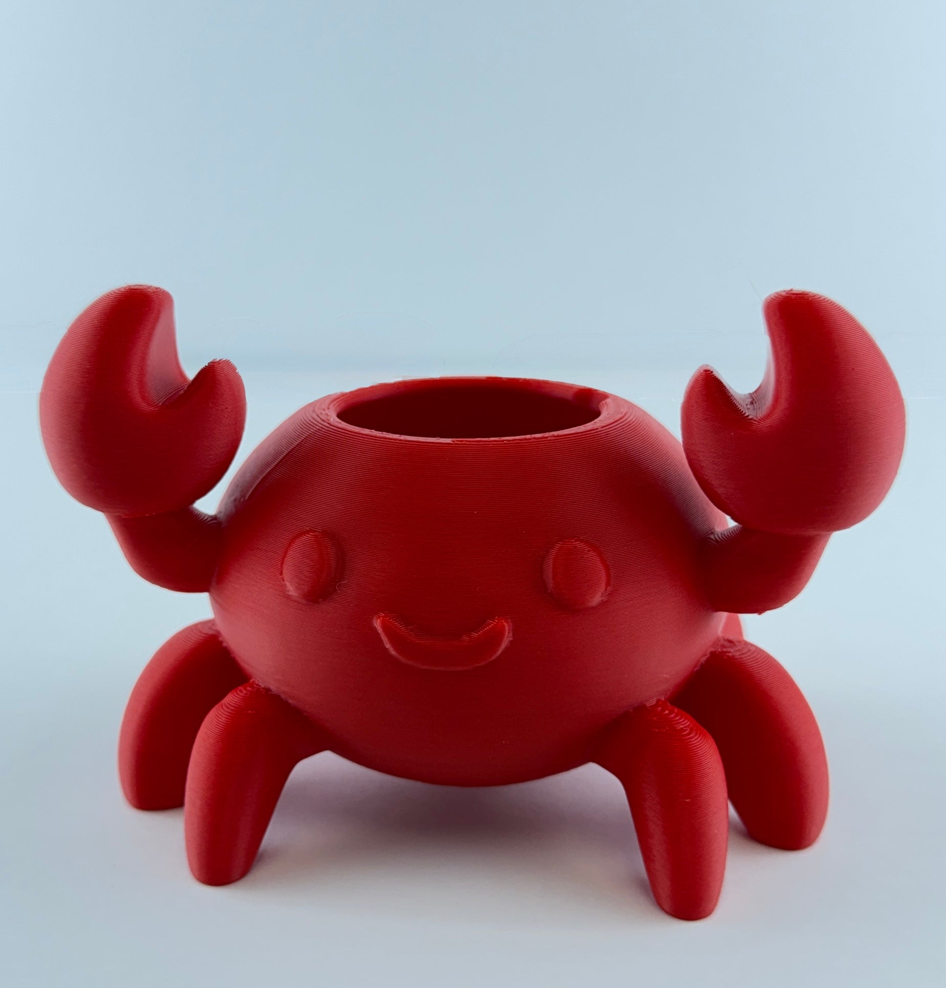 Crab Planter – Cute Coastal Succulent Pot – Nautical Desk Decor – Small Indoor Plant Holder – Beach House Gift