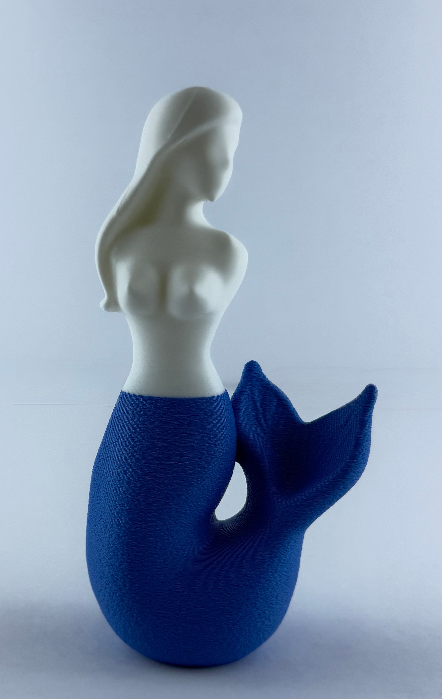 Decorative Mermaid Statue – Coastal Nautical Home Decor – Ocean Inspired Shelf Accent – Beach House Mermaid Figurine – Unique Gift