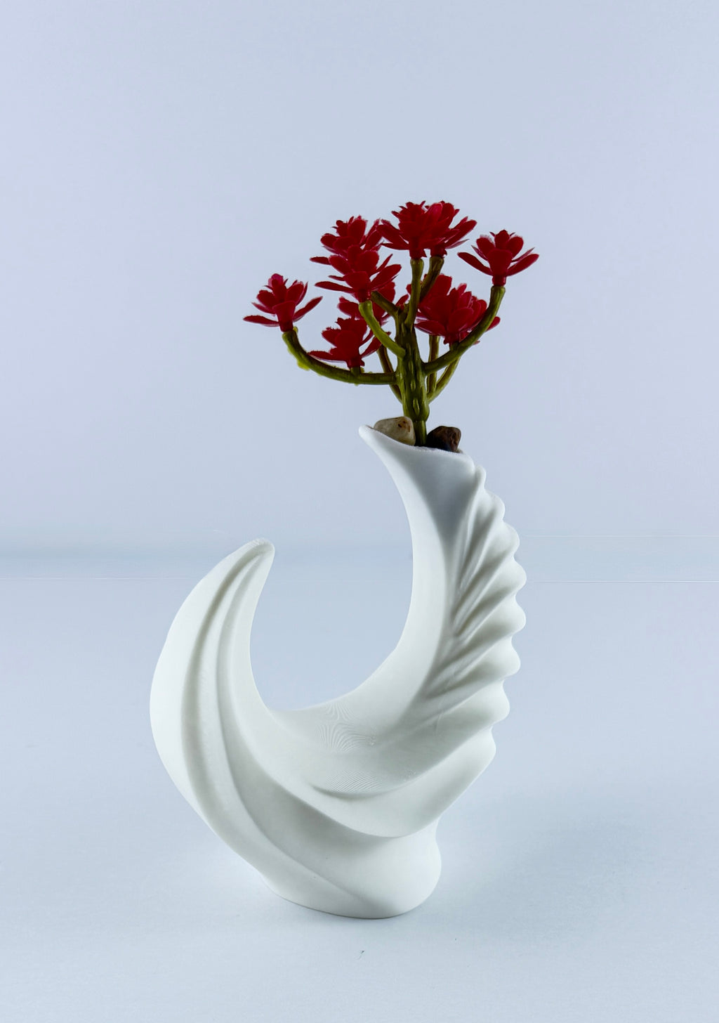 Modern Spiral Bud Vase | 3D Printed Decorative Vase | Minimalist Flower Vase | Small Desktop Vase | Contemporary Home Decor