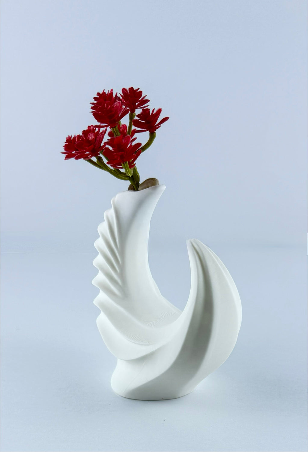 Modern Spiral Bud Vase | 3D Printed Decorative Vase | Minimalist Flower Vase | Small Desktop Vase | Contemporary Home Decor