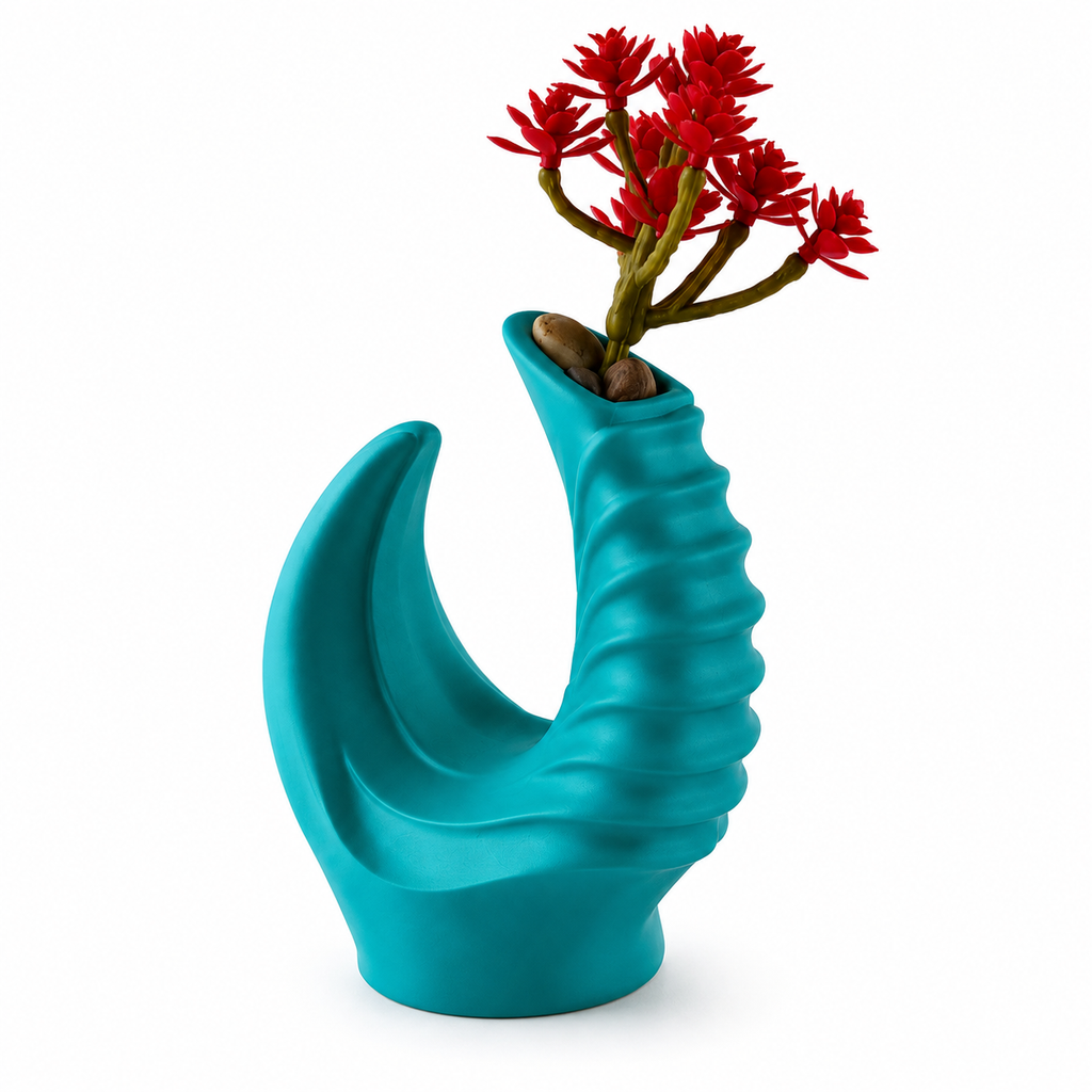 Modern Spiral Bud Vase | 3D Printed Decorative Vase | Minimalist Flower Vase | Small Desktop Vase | Contemporary Home Decor