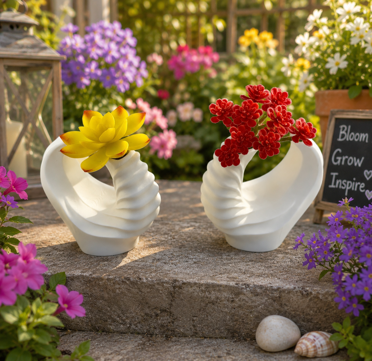 Modern Spiral Bud Vase | 3D Printed Decorative Vase | Minimalist Flower Vase | Small Desktop Vase | Contemporary Home Decor