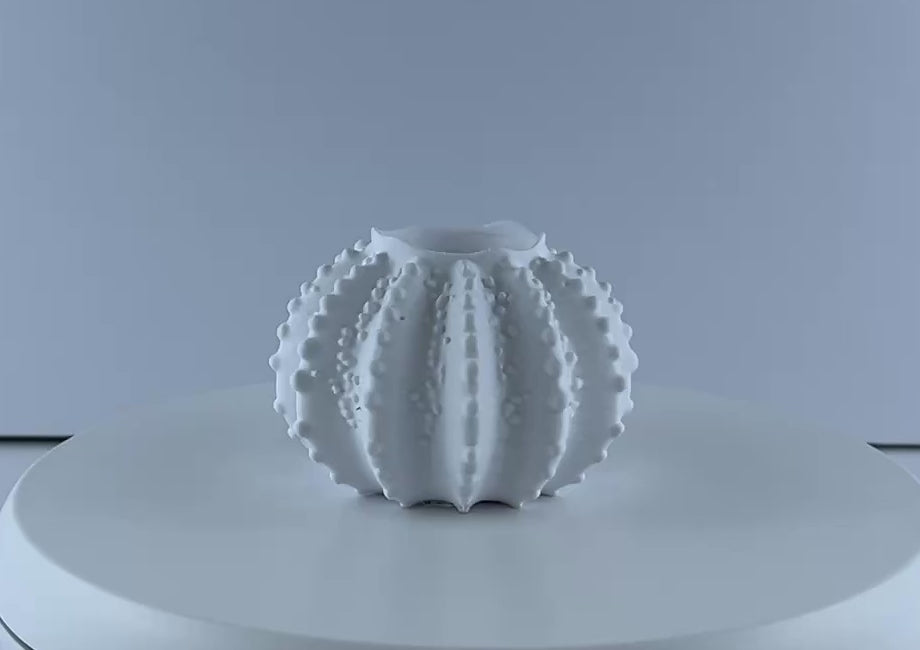 Sea Urchin Tea Light Holder – Coastal Candle Decor – Nautical Home Accent – Ocean Inspired Decorative Lantern – Beach House Gift